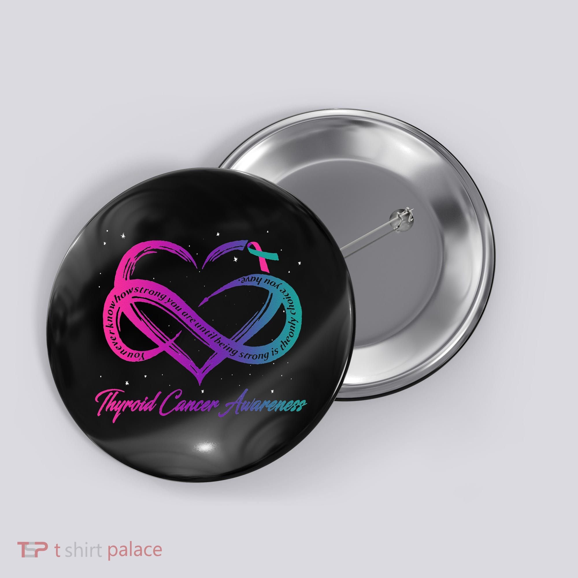 Thyroid Cancer Survivor Support Thyroid Cancer Warrior Button