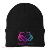 Thyroid Cancer Survivor Support Thyroid Cancer Warrior Beanie thumb 0