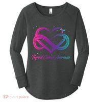 Thyroid Cancer Survivor Support Thyroid Cancer Warrior Women's Perfect Tri Tunic Long Sleeve Shirt thumb 0