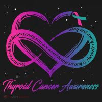 Thyroid Cancer Survivor Support Thyroid Cancer Warrior Women's Perfect Tri Tunic Long Sleeve Shirt thumb 2