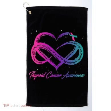 Thyroid Cancer Survivor Support Thyroid Cancer Warrior Golf Towel