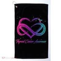 Thyroid Cancer Survivor Support Thyroid Cancer Warrior Golf Towel thumb 0