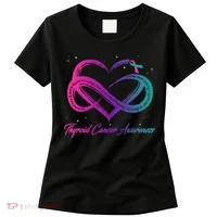 Thyroid Cancer Survivor Support Thyroid Cancer Warrior Women's T-Shirt thumb 0