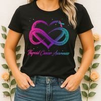 Thyroid Cancer Survivor Support Thyroid Cancer Warrior Women's T-Shirt thumb 2