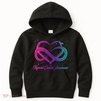 Thyroid Cancer Survivor Support Thyroid Cancer Warrior Kids Hoodie thumb 0