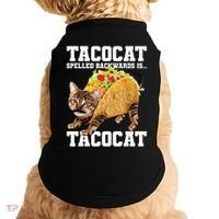 Taco Cat Spelled Backwards Is Tacocat Meme Silly Cat Lover Doggie Tank thumb 0