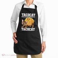 Taco Cat Spelled Backwards Is Tacocat Meme Silly Cat Lover Apron thumb 2