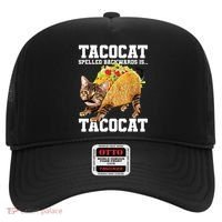 Taco Cat Spelled Backwards Is Tacocat Meme Silly Cat Lover Hat thumb 0