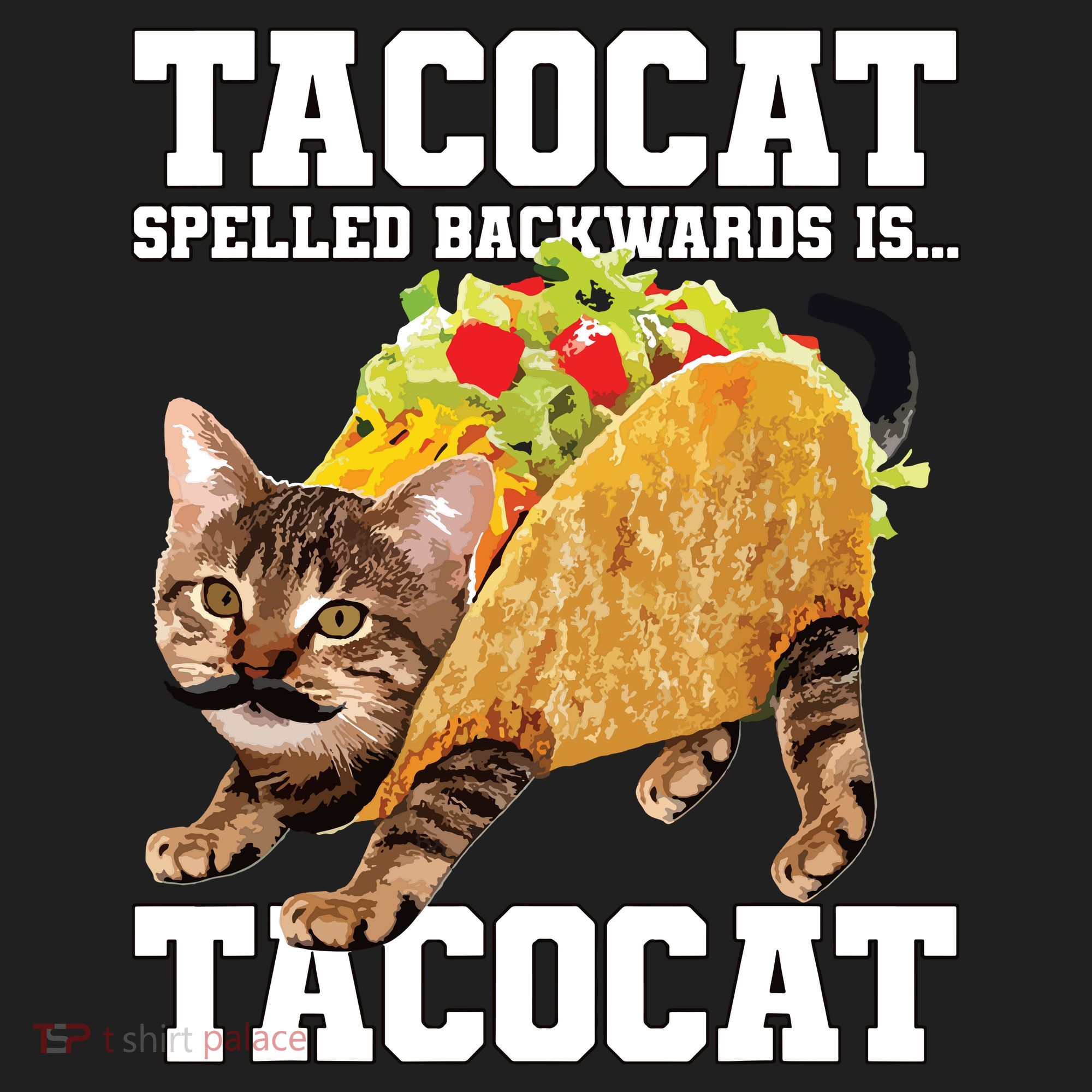 Taco Cat Spelled Backwards Is Tacocat Meme Silly Cat Lover Hat
