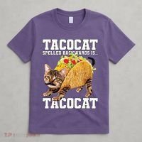 Taco Cat Spelled Backwards Is Tacocat Meme Silly Cat Lover T-Shirt thumb 4
