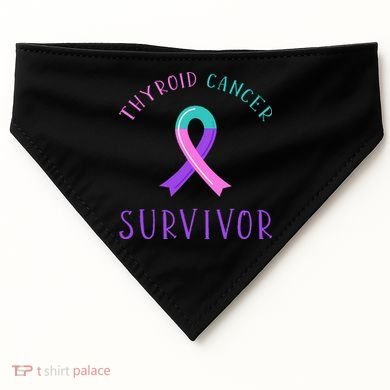 Thyroid Cancer Survivor USA-Made Doggie Bandana