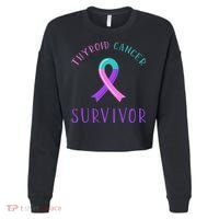 Thyroid Cancer Survivor Cropped Pullover Crew thumb 0