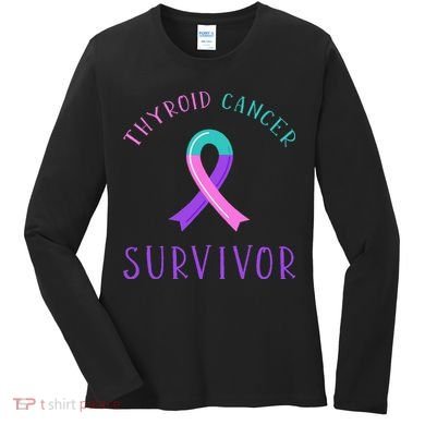 Thyroid Cancer Survivor Women's Long Sleeve Shirt