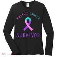 Thyroid Cancer Survivor Women's Long Sleeve Shirt thumb 0