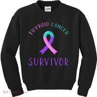 Thyroid Cancer Survivor Kids Sweatshirt thumb 0