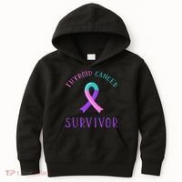 Thyroid Cancer Survivor Kids Hoodie thumb 0