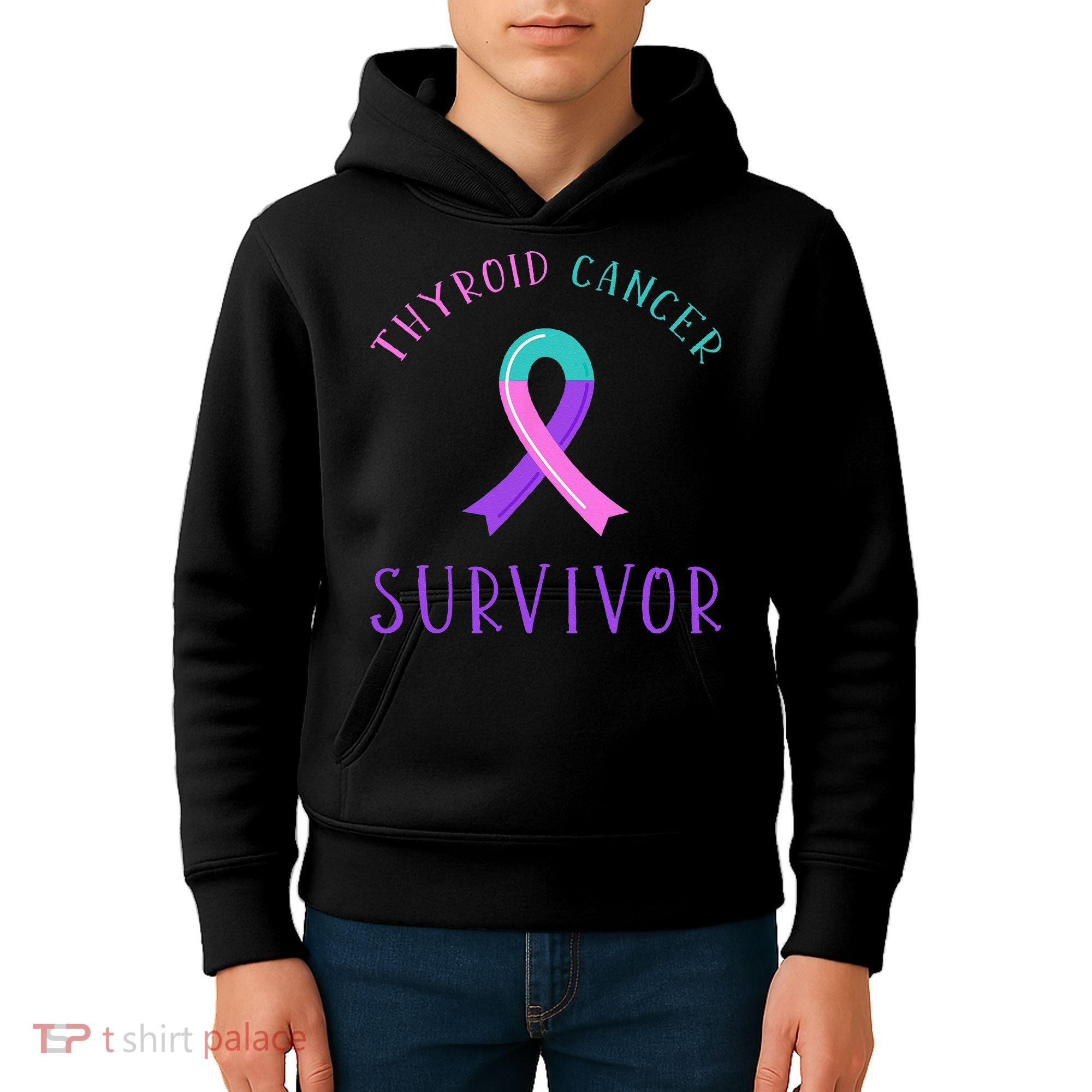Thyroid Cancer Survivor Kids Hoodie