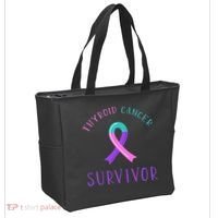 Thyroid Cancer Survivor Tote Bag thumb 2