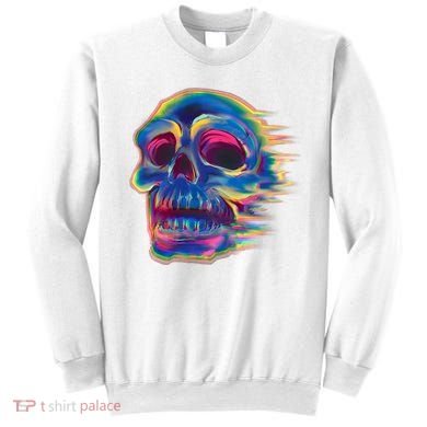 Trippy Colorful Skull Sweatshirt