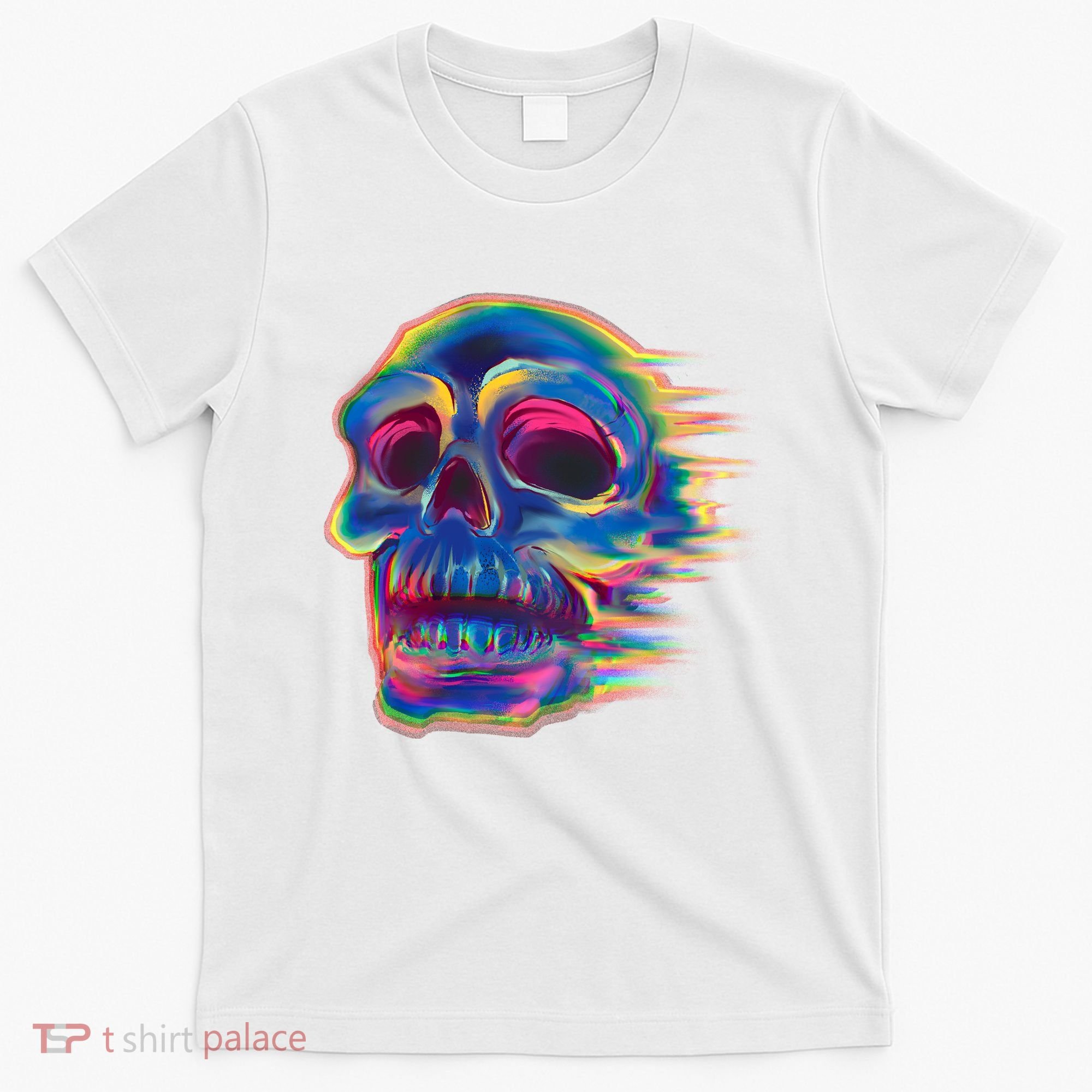 Trippy Colorful Skull T-Shirt