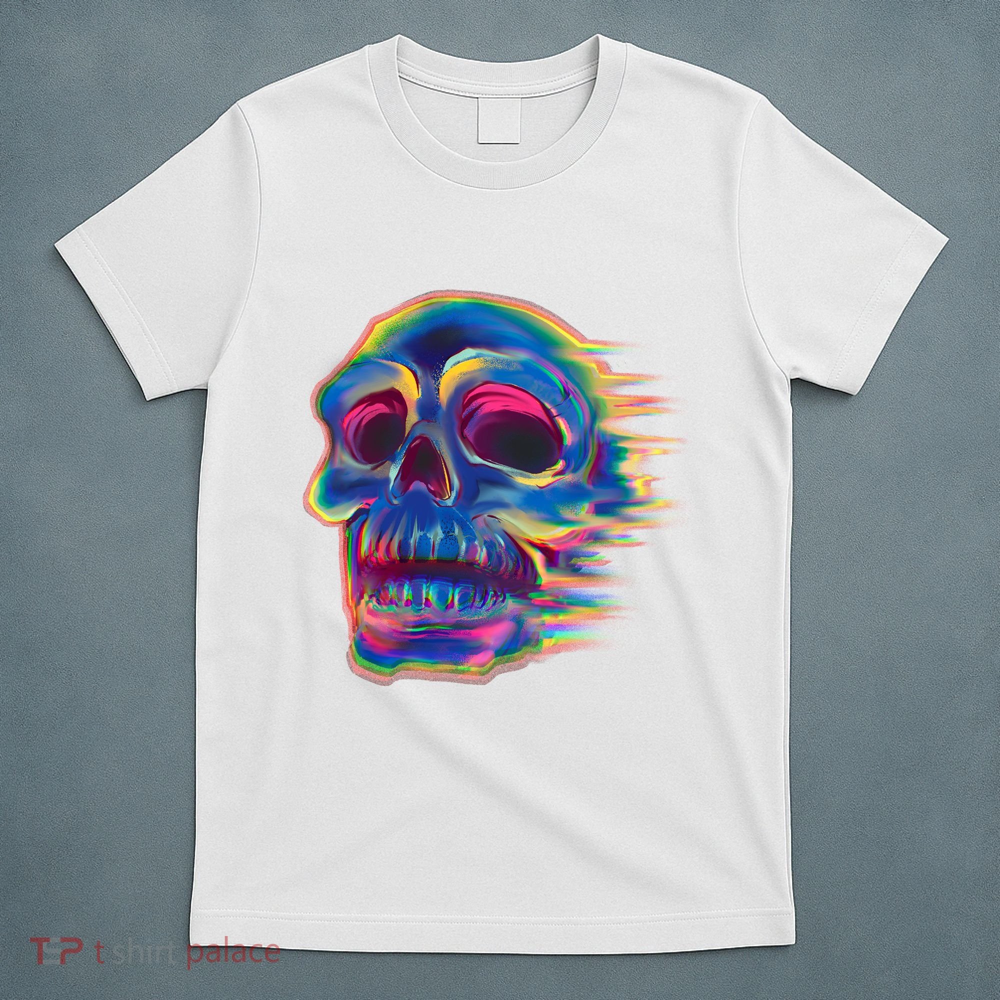 Trippy Colorful Skull T-Shirt