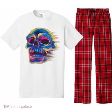 Trippy Colorful Skull Pajama Set