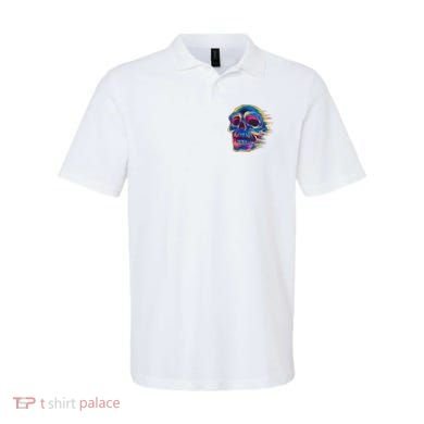Trippy Colorful Skull Polo