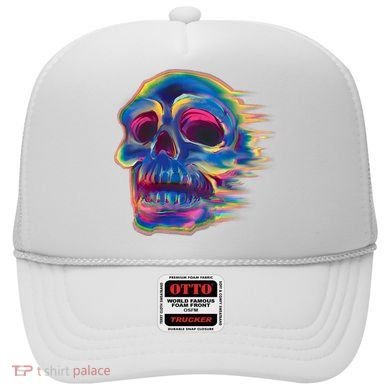 Trippy Colorful Skull Hat