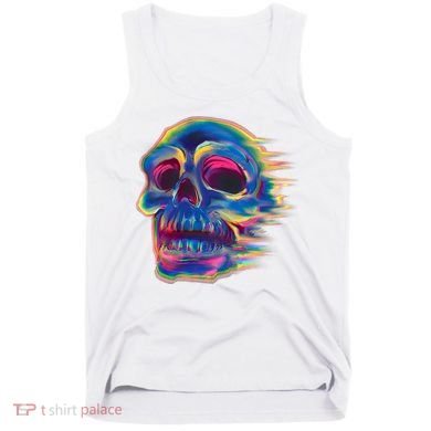 Trippy Colorful Skull Tank Top