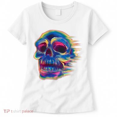 Trippy Colorful Skull Women's T-Shirt