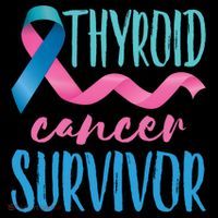 Thyroid Cancer Survivor Awareness Ribbon Teal Pink Blue Gift Coffee Mug thumb 5
