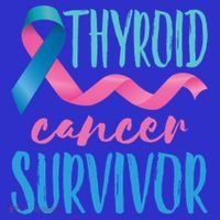 Thyroid Cancer Survivor Awareness Ribbon Teal Pink Blue Gift Baby Bodysuit thumb 2