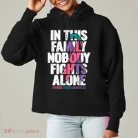 Thyroid Cancer Support Family Thyroid Cancer Awareness Ladies Heavyweight Boxy Pullover Hoodie thumb 0
