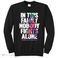 Thyroid Cancer Support Family Thyroid Cancer Awareness Sweatshirt thumb 0