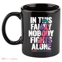 Thyroid Cancer Support Family Thyroid Cancer Awareness 11oz C Handle Ceramic Mug thumb 2