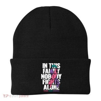 Thyroid Cancer Support Family Thyroid Cancer Awareness Beanie