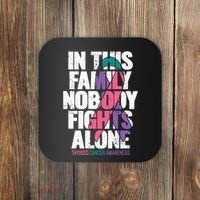 Thyroid Cancer Support Family Thyroid Cancer Awareness Coaster thumb 0