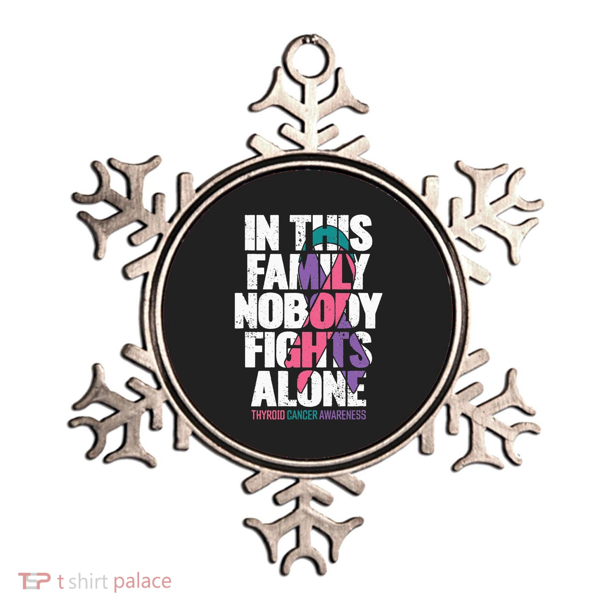 Thyroid Cancer Support Family Thyroid Cancer Awareness Ornament