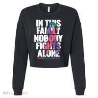 Thyroid Cancer Support Family Thyroid Cancer Awareness Cropped Pullover Crew thumb 0
