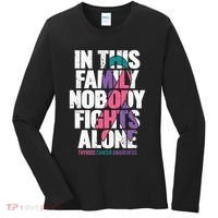Thyroid Cancer Support Family Thyroid Cancer Awareness Women's Long Sleeve Shirt thumb 0