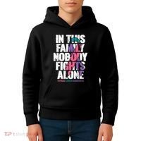 Thyroid Cancer Support Family Thyroid Cancer Awareness Kids Hoodie thumb 4