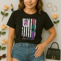 Thyroid Cancer Support Squad Thyroid Cancer Awareness Comfort Colors Boxy T-Shirt thumb 2