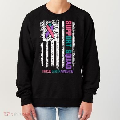 Thyroid Cancer Support Squad Thyroid Cancer Awareness Women's Sweatshirt