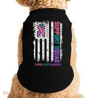 Thyroid Cancer Support Squad Thyroid Cancer Awareness Doggie Tank thumb 0