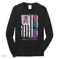Thyroid Cancer Support Squad Thyroid Cancer Awareness Long Sleeve Shirt thumb 0