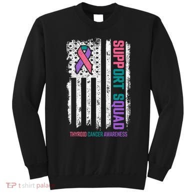 Thyroid Cancer Support Squad Thyroid Cancer Awareness Sweatshirt