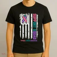 Thyroid Cancer Support Squad Thyroid Cancer Awareness T-Shirt thumb 3