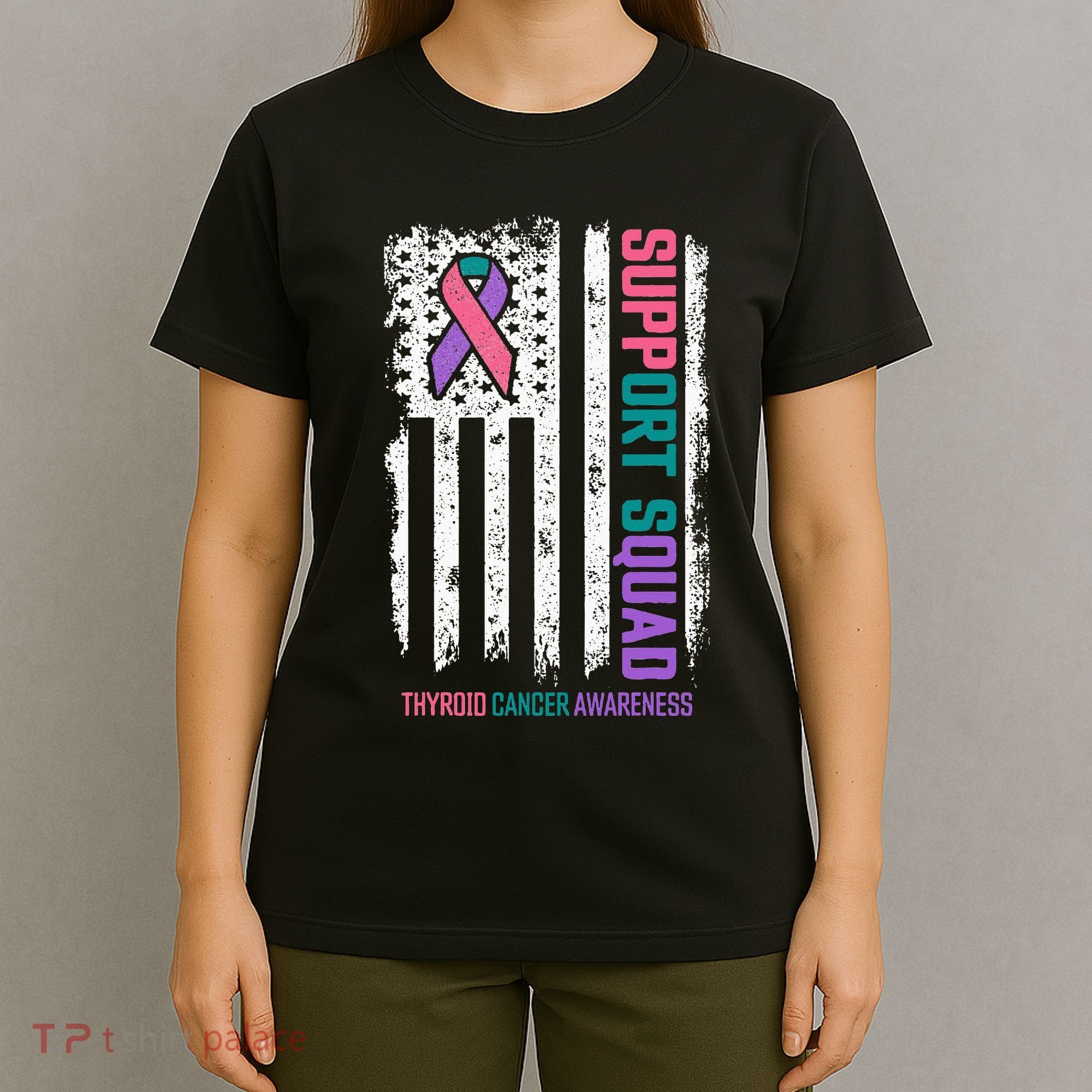 Thyroid Cancer Support Squad Thyroid Cancer Awareness T-Shirt