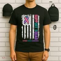 Thyroid Cancer Support Squad Thyroid Cancer Awareness T-Shirt thumb 6