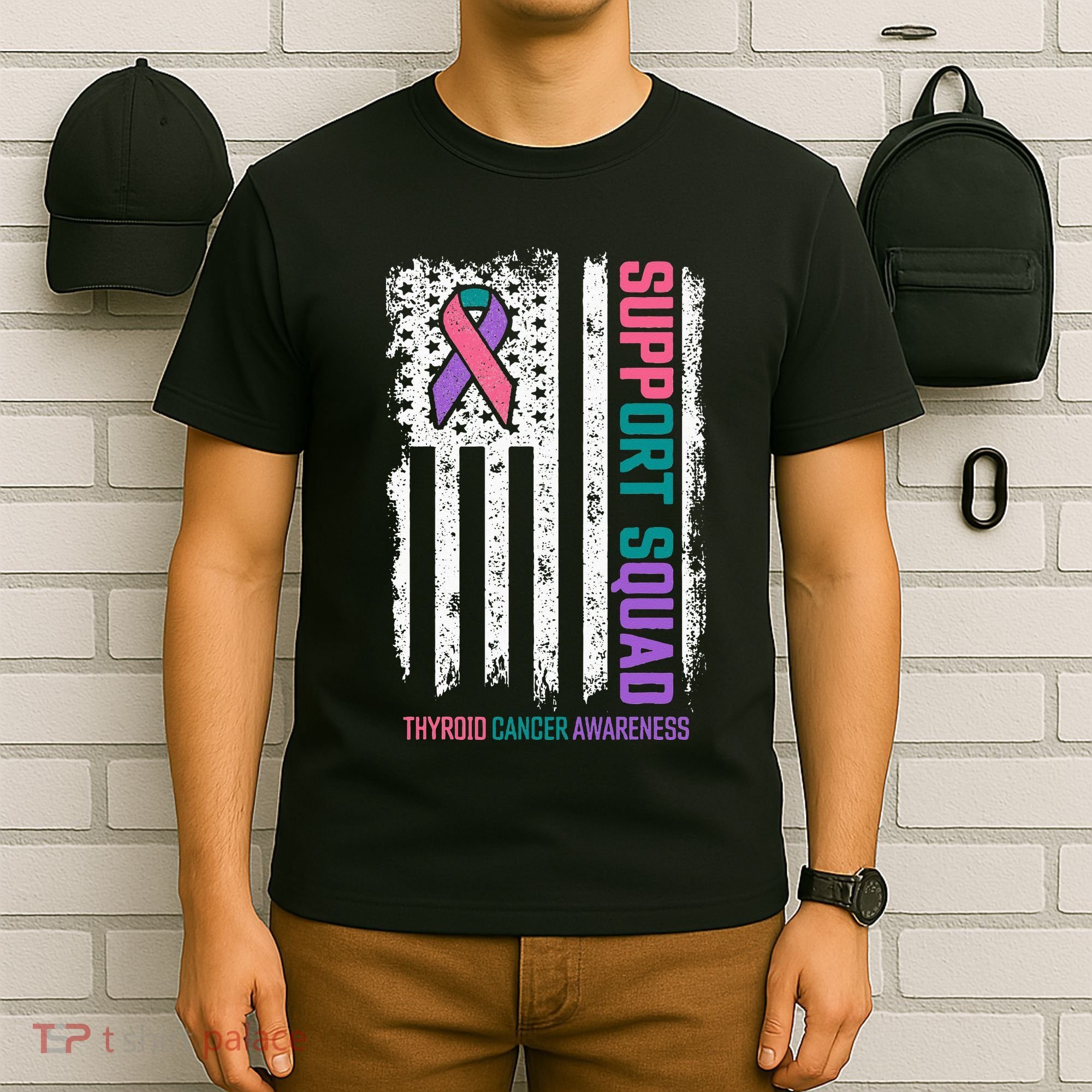 Thyroid Cancer Support Squad Thyroid Cancer Awareness T-Shirt